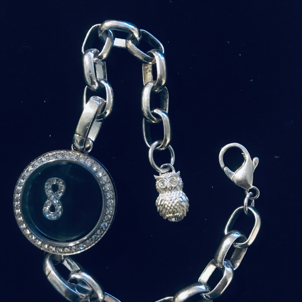 ORIGAMI OWL Swarovski Locket AND Bracelet BUNDLE!